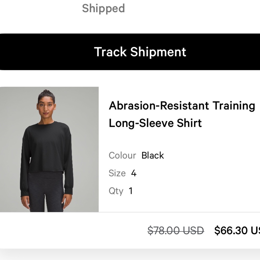 Lululemon Long Sleeve Workout Top